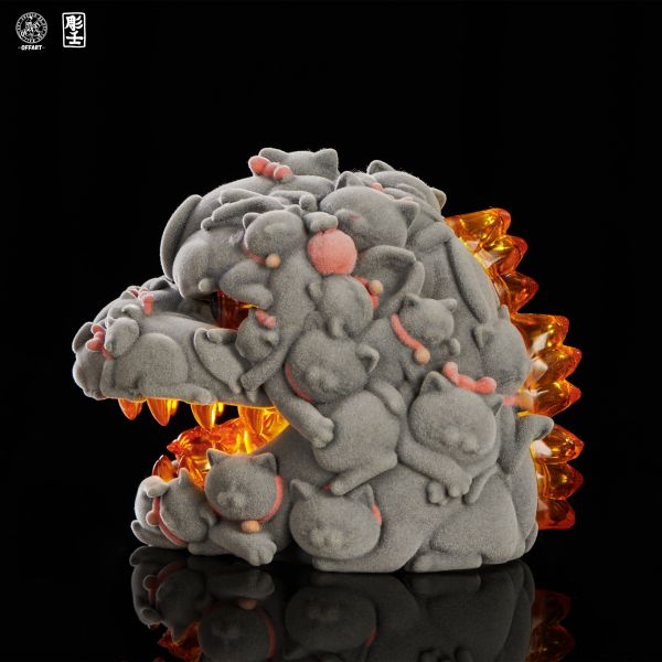 【史派克工廠】預購免運25年Q4 OFFART 百貓紅蓮 Mini 迷你 招財頭雕 植絨版 0929 OFFART 百貓紅蓮 Mini 迷你 招財頭雕 植絨版