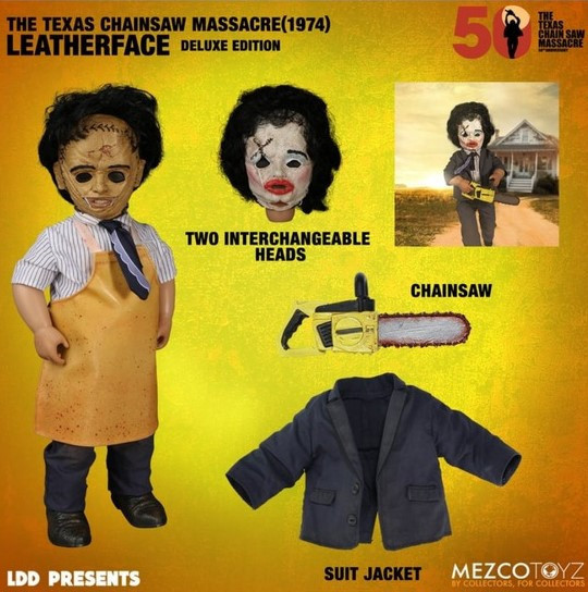 【史派克工廠】結單25年5月 MEZCO LDD活死人娃娃 德州電鋸殺人狂1974 人皮臉 豪華版 1017 MEZCO LDD活死人娃娃 德州電鋸殺人狂1974 人皮臉 豪華版