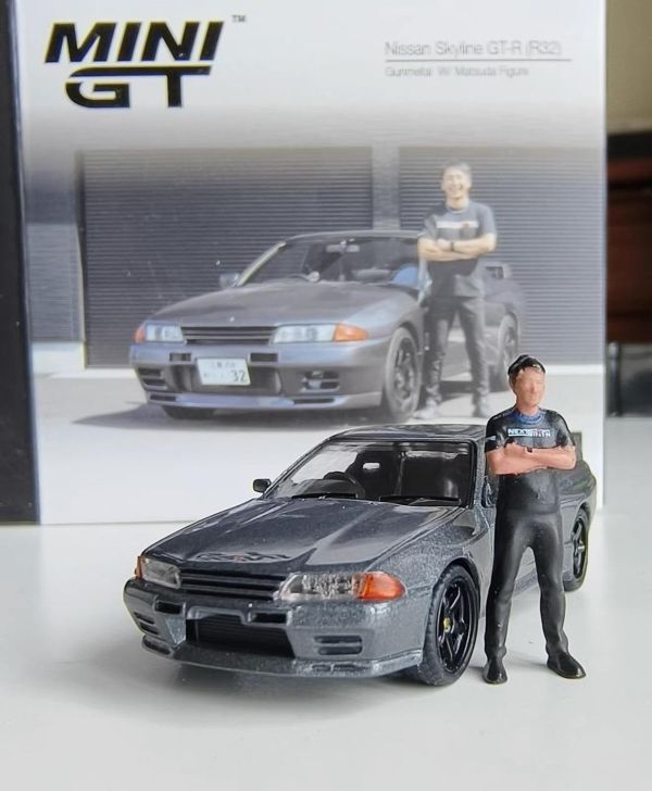 【史派克工廠】結單免運4月 MINIGT Nissan 天際線GT-R R32 松田次生 合金車 人車組 0327 MINIGT Nissan 天際線GT-R R32 松田次生 合金車 人車組