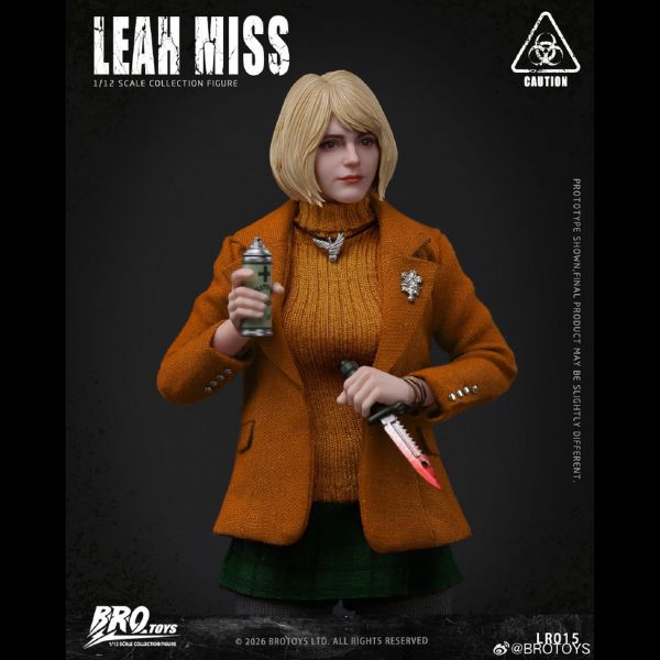【史派克工廠】預購免運26年Q4 BROTOYS 1/12 生化危機 莉婭小姐 LR015 可動人偶 0626 BROTOYS 1/12 生化危機 莉婭小姐 LR015 可動人偶