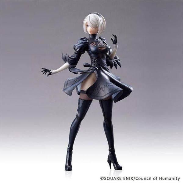 【史派克工廠】結單 預購12月 SQUARE ENIX Statuette 尼爾 自動人形 1a 2B 無眼罩版 0818 SQUARE ENIX Statuette 尼爾 自動人形 1a 2B 無眼罩版
