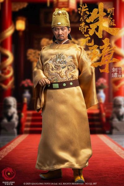 【史派克工廠】結單免運25年Q4 QIANLONG 1/6 洪武大帝 明太祖朱元璋 QL-007 刺繡帝王版 0825 QIANLONG 1/6 洪武大帝 明太祖朱元璋 QL-007 刺繡帝王版