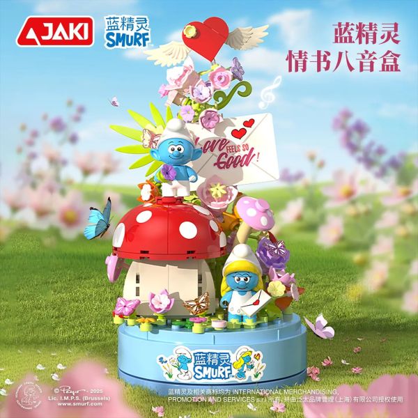 【史派克工廠】 預購免運25年11月 HK325 藍色小精靈 情書音樂盒 1002 HK325 藍色小精靈 情書音樂盒