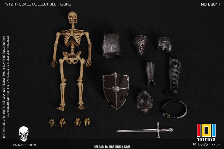 【史派克工廠】結單免運25年Q1 101TOYS 1/12 掌上精靈系列 骷髏中世紀 騎士ABC ES010 1213 101TOYS 1/12 掌上精靈系列 骷髏中世紀 騎士ABC ES010