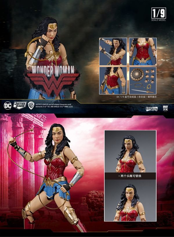 【史派克工廠】結單 預購免運23年9月 Fondjoy DC 正義聯盟 1/9 神力女超人 可動 0829 Fondjoy DC 正義聯盟 1/9 神力女超人 可動