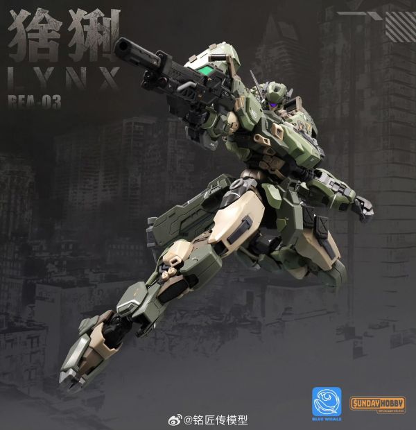 【史派克工廠】結單免運26年4月 銘匠傳 藍鯨系列 REA-03 猞猁 軍綠色 1/100 機甲組裝模型 0323 銘匠傳 藍鯨系列 REA-03 猞猁 軍綠色 1/100 機甲組裝模型
