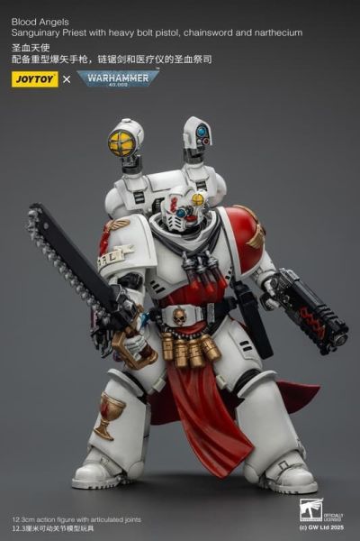 【史派克工廠】結單25年9月 JOYTOY 聖血天使 配備重型爆矢手槍 鏈鋸劍和醫療儀的聖血祭司 1/18 0808 JOYTOY 聖血天使 配備重型爆矢手槍 鏈鋸劍和醫療儀的聖血祭司 1/18
