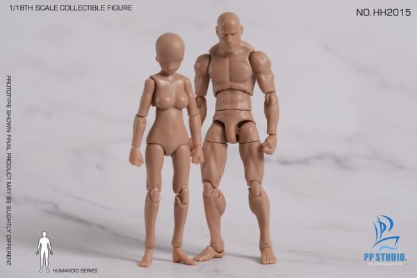 【史派克工廠】預購26年Q1 PP STUDIO 1/18 女款小麥色素體 女款美白色素體 0120 PP STUDIO 1/18 男黑膚色素體 高肩 矮肩