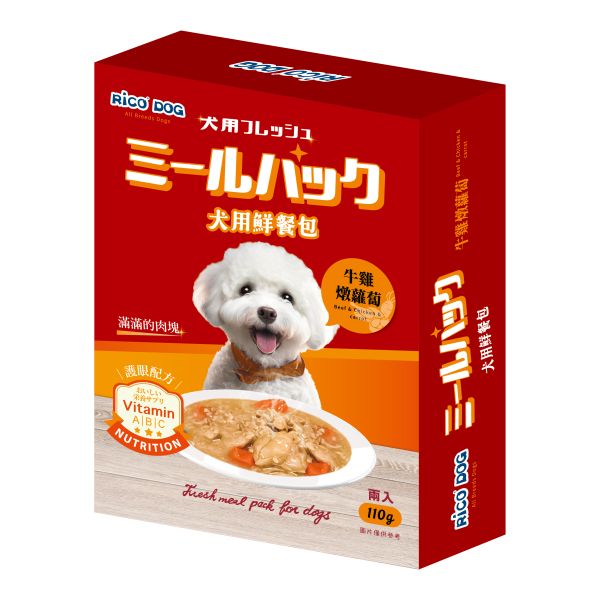 RICO DOG犬用鮮餐包-牛雞燉蘿蔔 