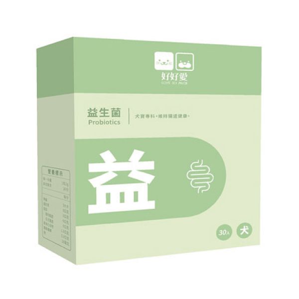 好好愛-犬寶益生菌/30入 狗狗
保健食品
腸胃
消化
排便