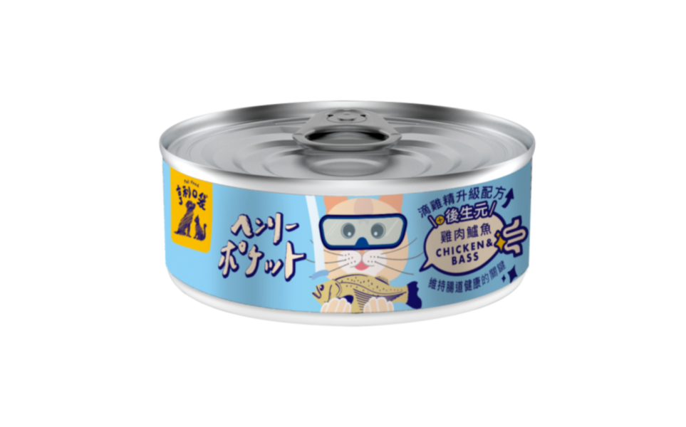 新升級!! 亨利口袋滴雞精主食貓罐 雞肉鱸魚 