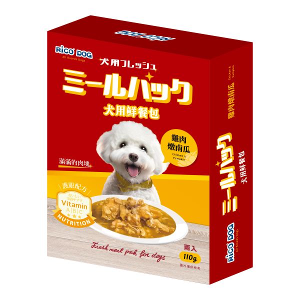 RICO DOG犬用鮮餐包-雞肉燉南瓜 