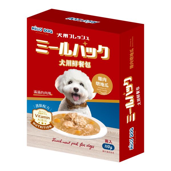 RICO DOG犬用鮮餐包-雞肉燉地瓜 