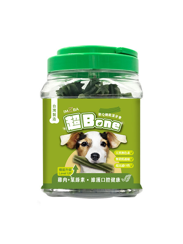 超Bone潔牙骨 - 升級款 - 葉綠素 粗款 (維護口腔健康) 500g 超Bone
葉綠素
潔牙骨