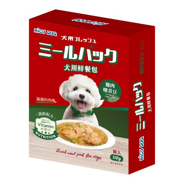 RICO DOG犬用鮮餐包-雞肉燉青豆 