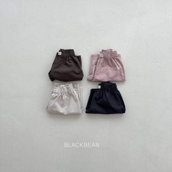 正面小標鬆緊長褲｜4COLORS 