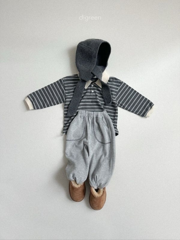 條紋抽繩上衣｜3COLORS 