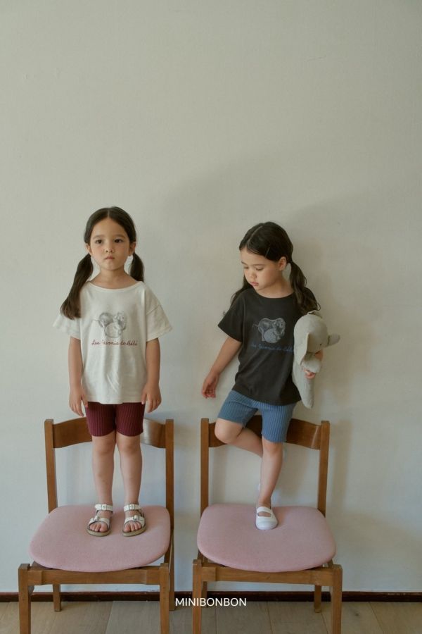 塗鴉小象短TEE｜2COLORS 
