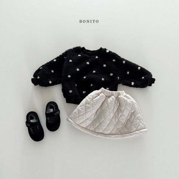 羊羔毛點點上衣｜2COLORS 