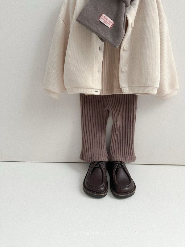 時髦微喇針織褲｜3COLORS 