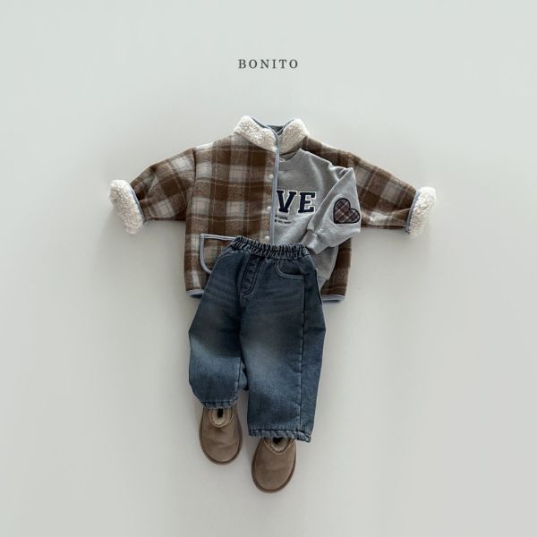 格紋加絨外套｜3COLORS 