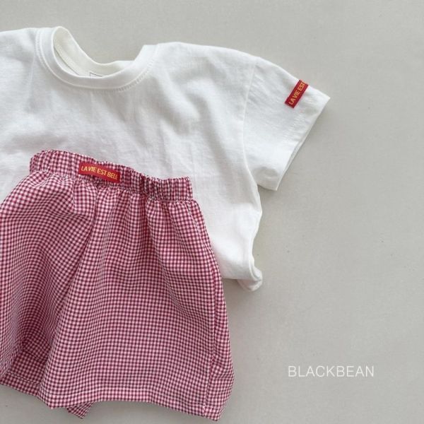 BLACKBEAN｜細格套裝(上衣+褲子) 