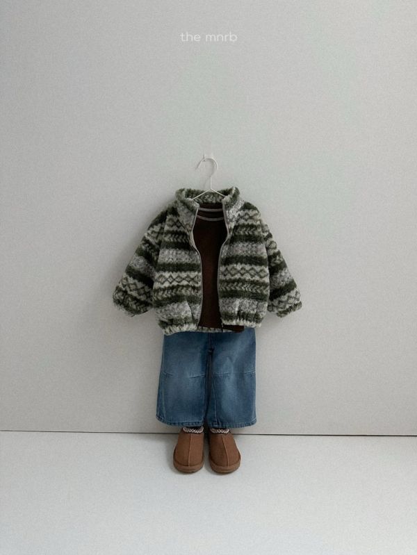 圖騰刷毛暖暖外套｜2COLORS 