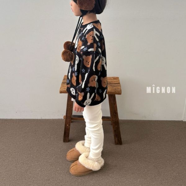 兔子小熊針織上衣｜1COLOR 