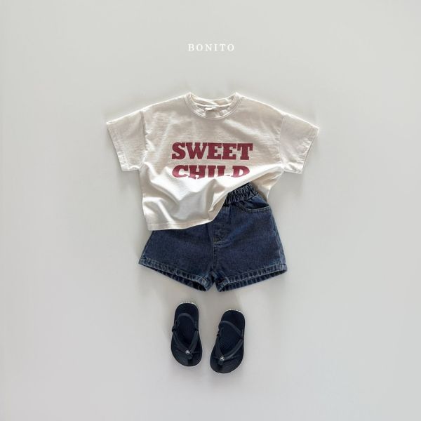 SWEET CHILD字母短TEE｜2COLORS 