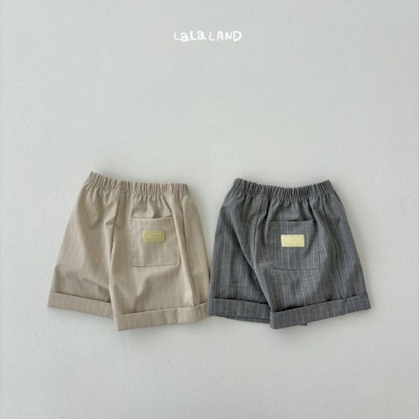 LALALAND｜直條學院短褲 