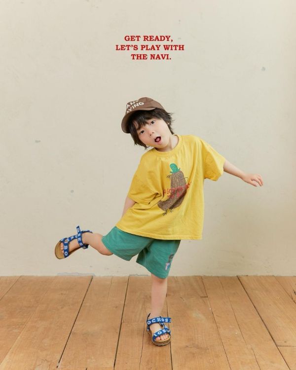 NAVI｜塗鴉小雞短TEE 