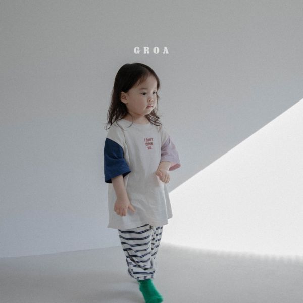 親子款 Idon't think SO.字母短TEE｜2COLORS 