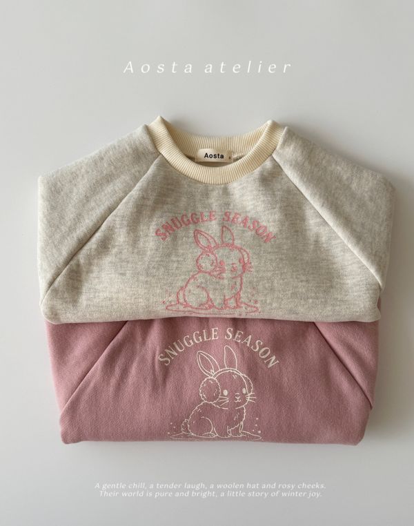 兔子蕾絲衛衣｜2COLORS 