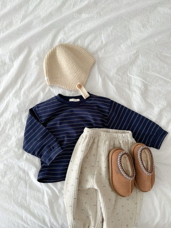 雙線條薄款上衣｜3COLORS 