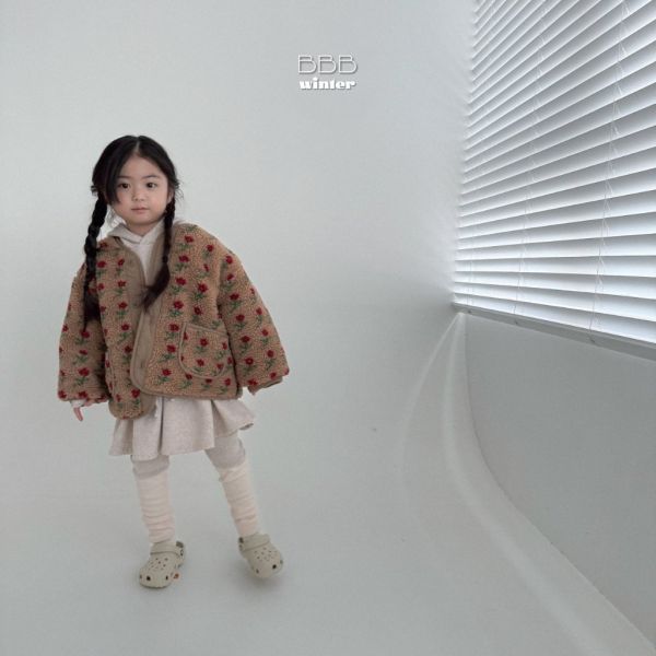 碎花迷彩羊羔毛外套｜2COLORS 