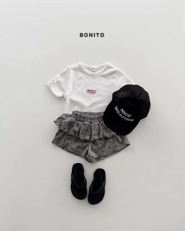 BONITO｜愛心荷葉邊短褲 