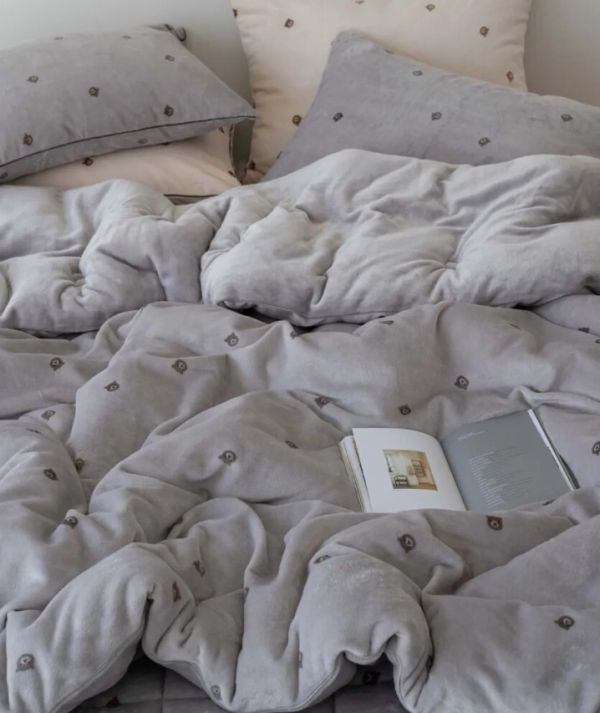 韓國製 泰迪熊雙面極細毛絨冬被｜3COLORS 