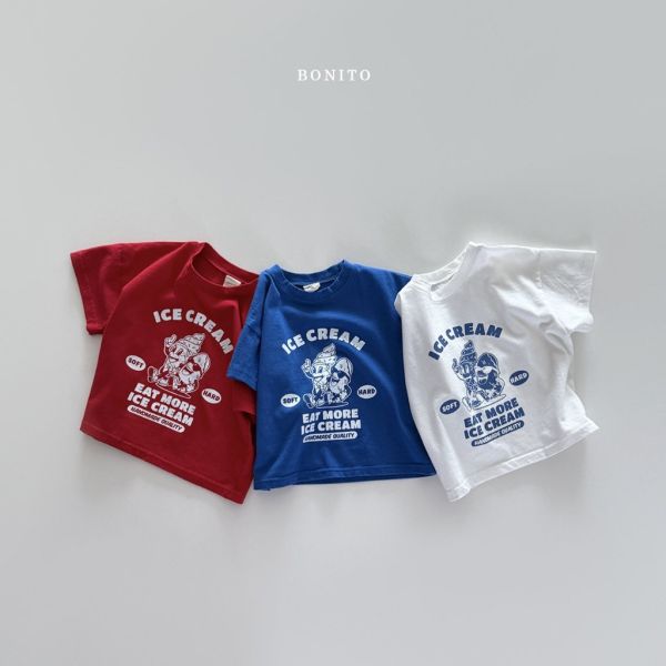 EAT MORE ICE CREAM短TEE｜3COLORS 