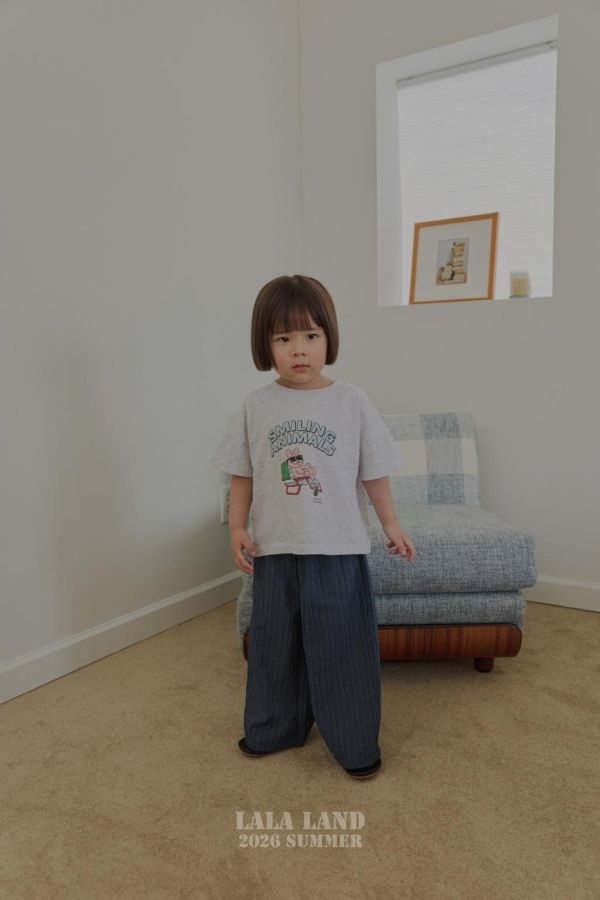 LALALAND｜直條紋長褲 