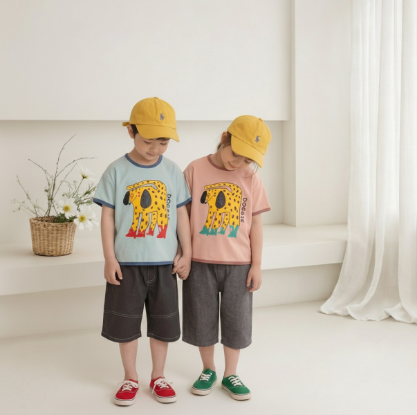 ORANGEMOM｜DOGGIE華夫格短袖 