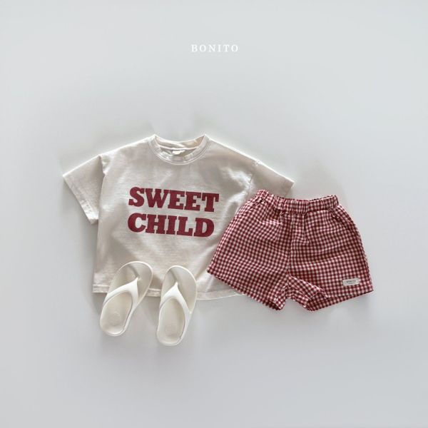 SWEET CHILD字母短TEE｜2COLORS 