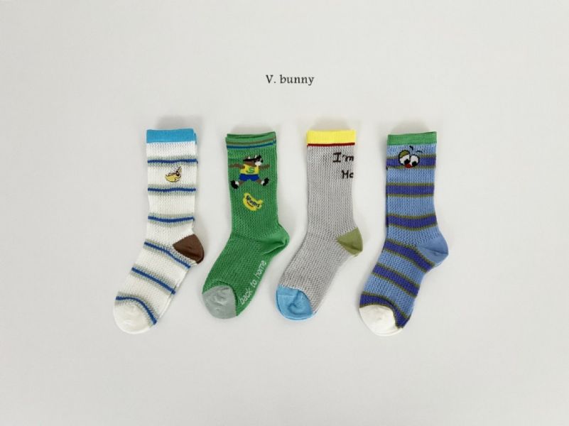 banana透氣襪襪組(4入)｜SET 