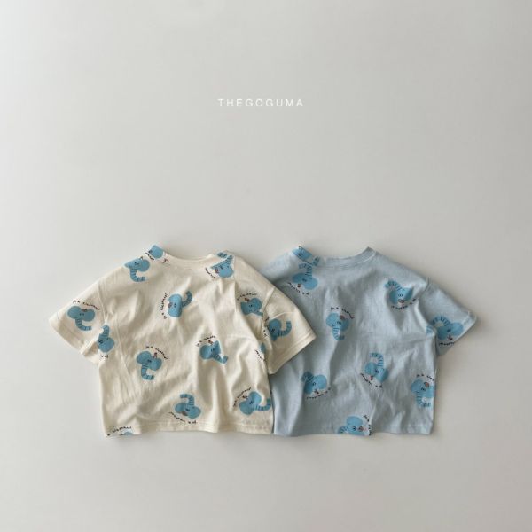 滿版大象短袖TEE｜2COLORS 