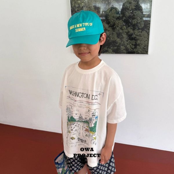 WASHINGTON寬鬆短TEE｜1COLOR 