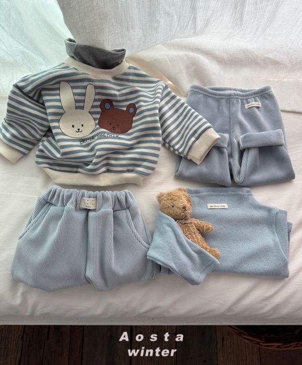 坑條加絨打底褲｜5COLORS 