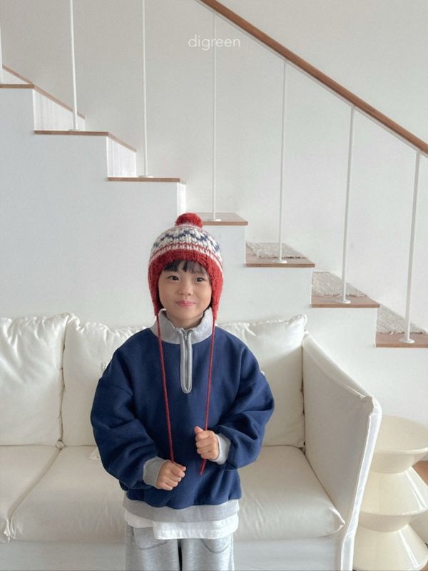 毛球圖騰針織帽｜3COLORS 