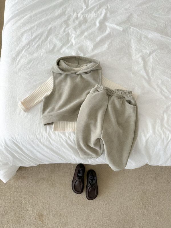 連帽刷毛背心｜2COLORS 