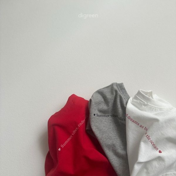 Summer vibes字母短TEE｜2COLORS 