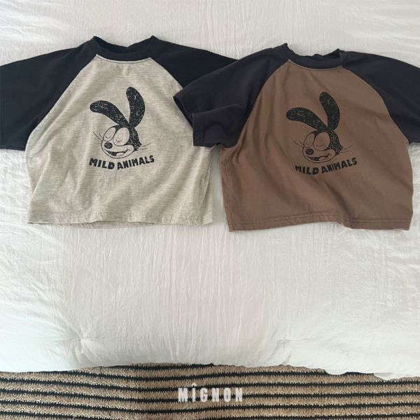 MILD ANIMALS棒球短袖TEE｜2COLORS 