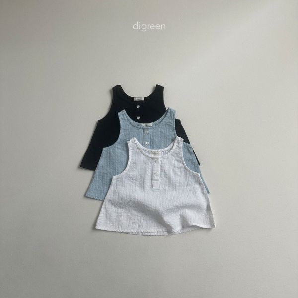 貝殼愛心釦背心｜3COLORS 